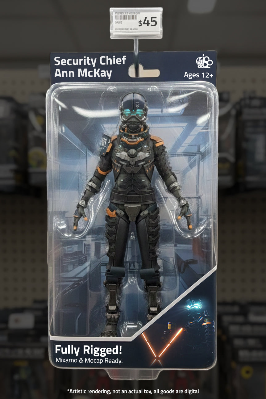 Security Chief Ann McKay Rigged 3D Model