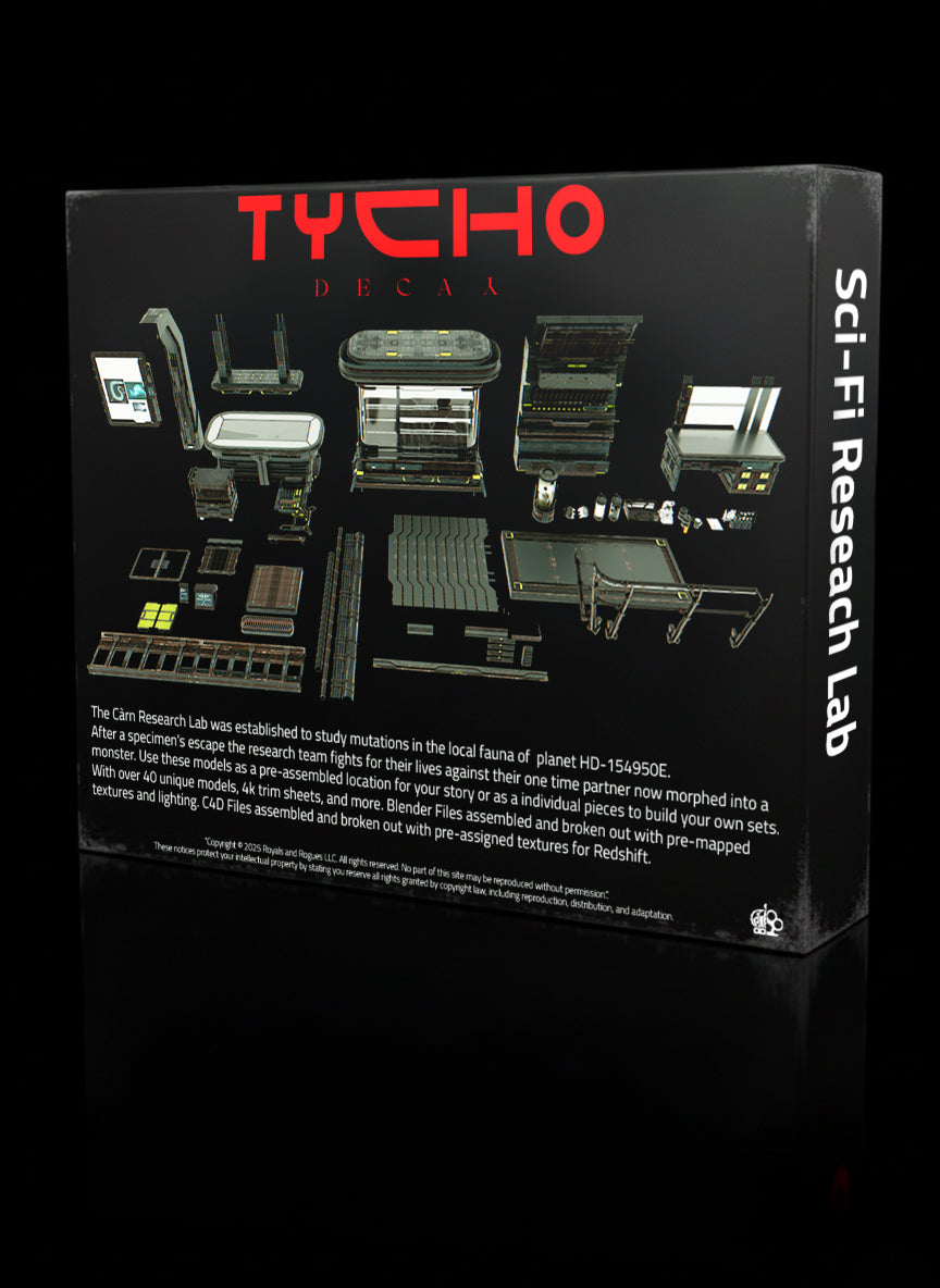 Sci-Fi Lab 3D Model Kit