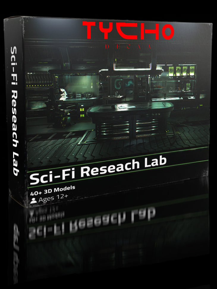 Sci-Fi Lab 3D Model Kit